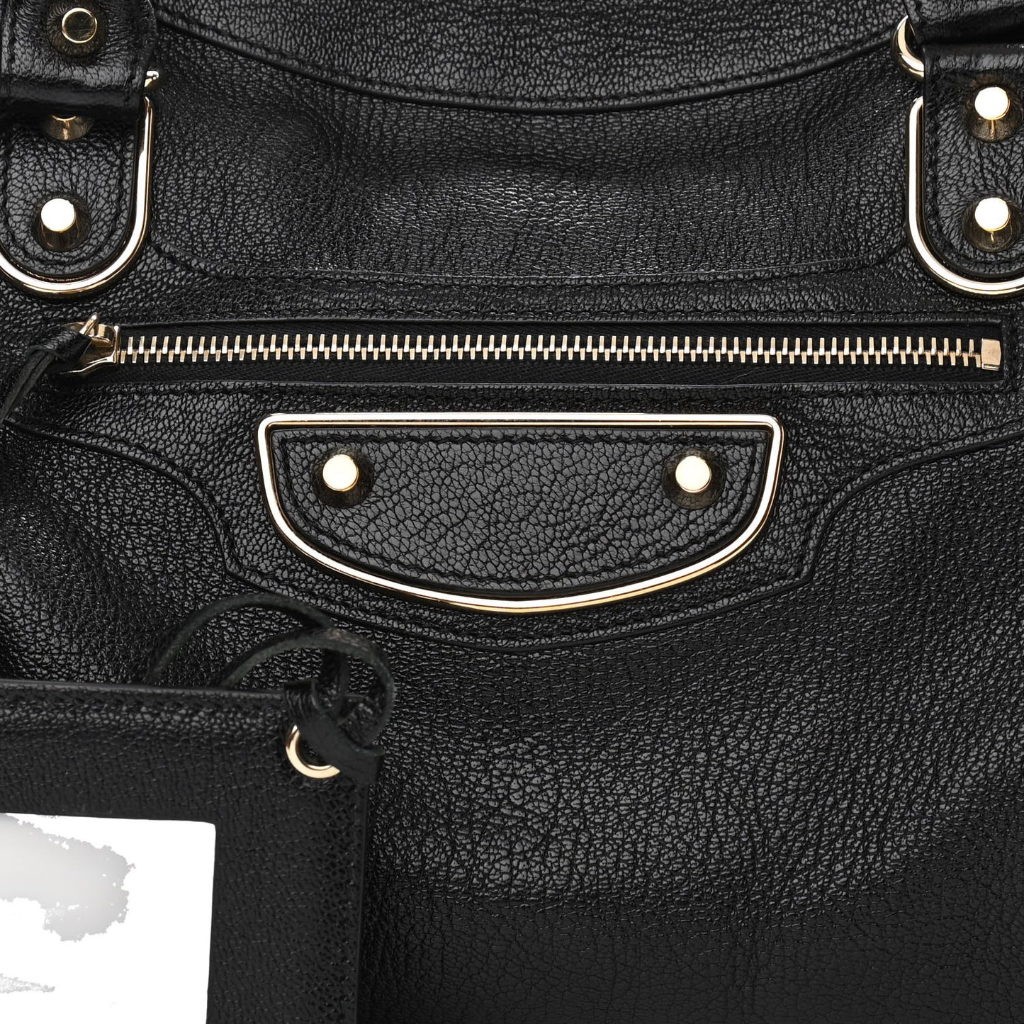 Chevre Gold Metallic Edge Hardware City Black