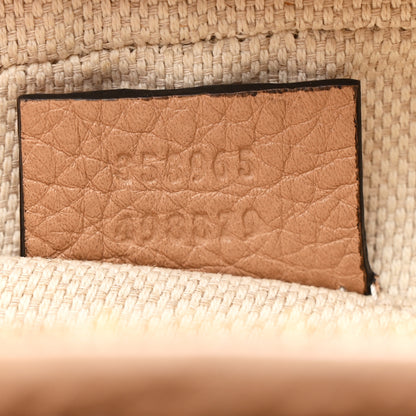 Gucci Pebbled Calfskin Mini Soho Chain Bag Camelia 13 of 19