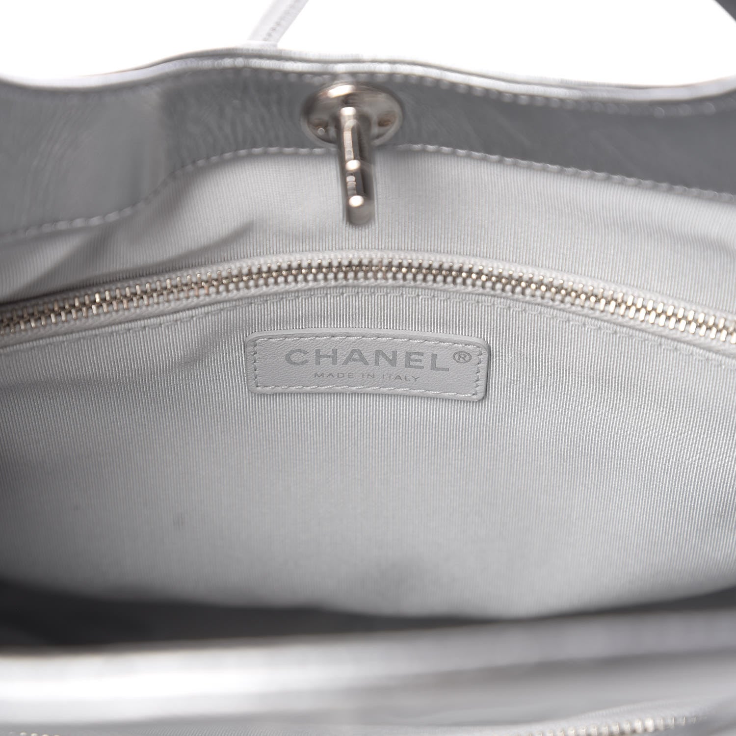 Chanel Metallic Crumpled Calfskin Small 31 Shopping Bag Silver 6 of 9