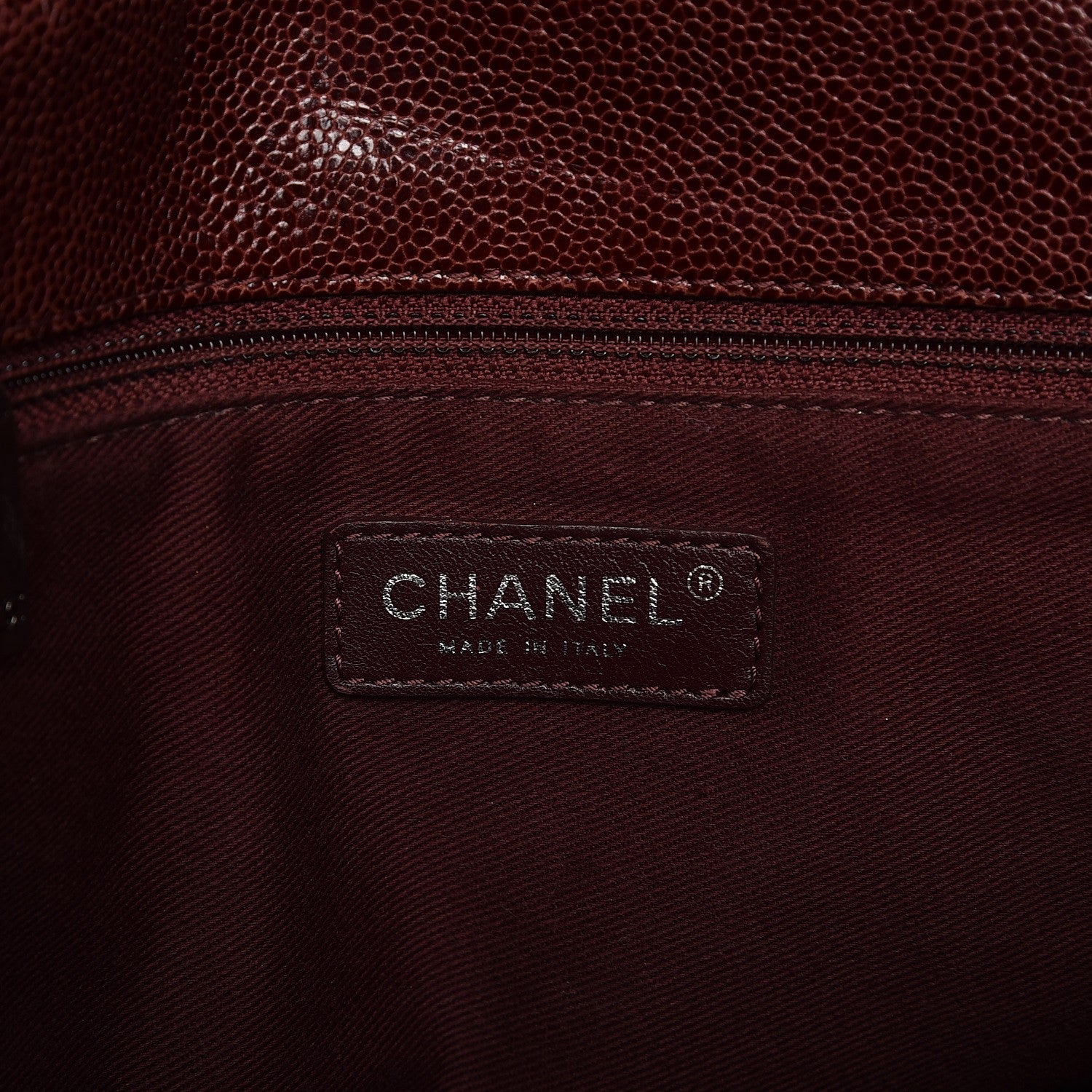 Chanel Crumpled Grained Calfskin Jumbo CC Crave Flap Burgundy 6 of 12