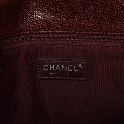 Chanel Crumpled Grained Calfskin Jumbo CC Crave Flap Burgundy 6 of 12