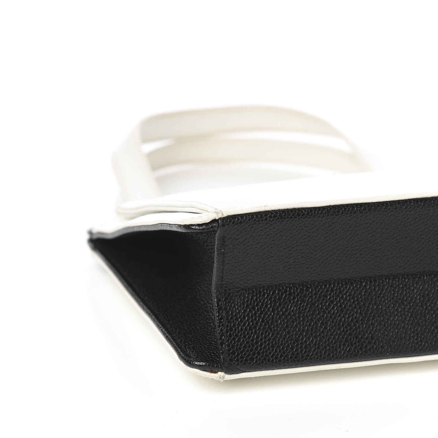 Chanel Caviar Mademoiselle Shoulder Bag Black White 7 of 9
