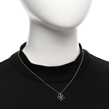 Tiffany 18K Rose Gold Paloma Picasso Villa Flower Pendant Necklace 2 of 5