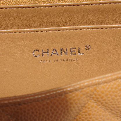 Chanel Caviar Jumbo Single Flap Beige 7 of 9