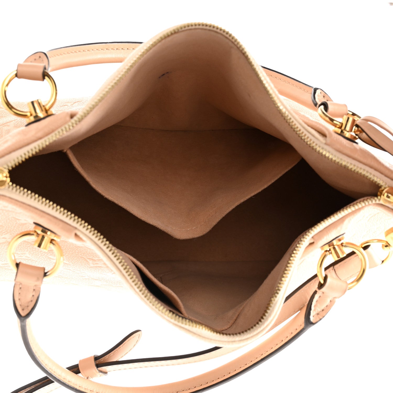 Louis Vuitton Empreinte V Tote MM Beige Rose Creme 5 of 16