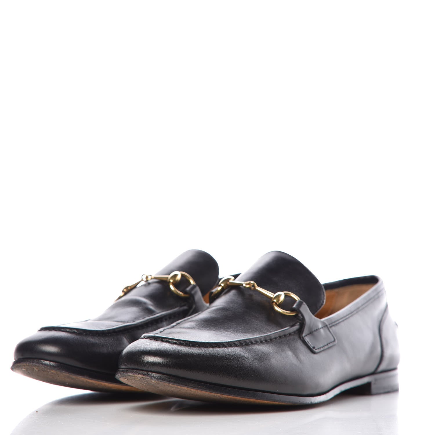 Gucci Calfskin Womens Jordaan Loafers 39 Black 3 of 21