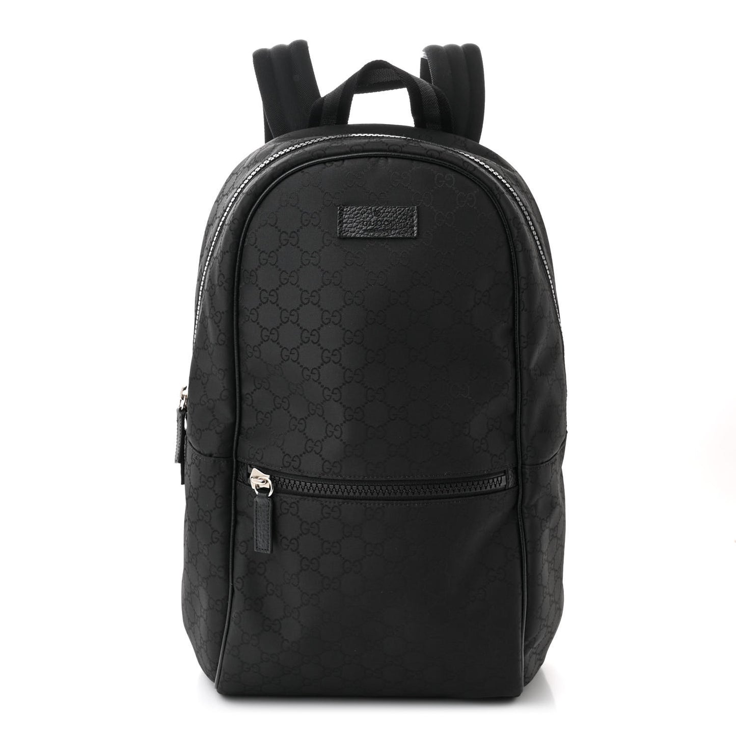 Nylon Monogram Slim Backpack Black