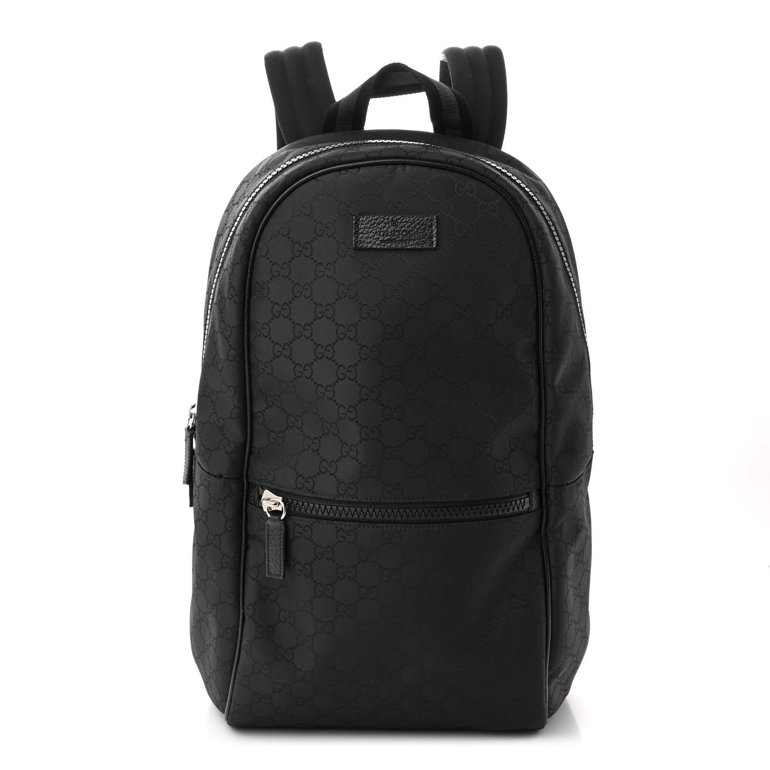Gucci Nylon Monogram Slim Backpack Black 1 of 12