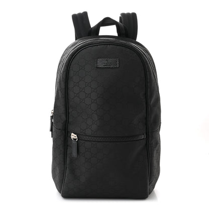 Gucci Nylon Monogram Slim Backpack Black 1 of 12