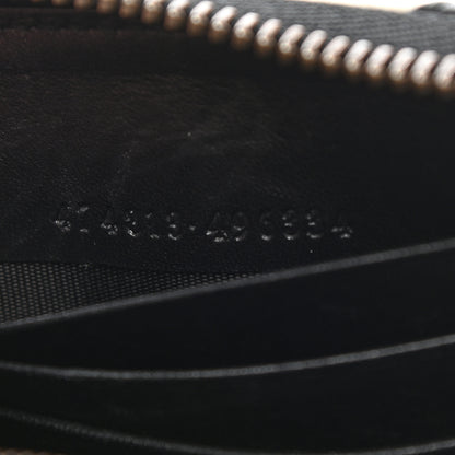 Gucci Calfskin Matelasse Small Marmont 2.0 Zip Black White 7 of 10