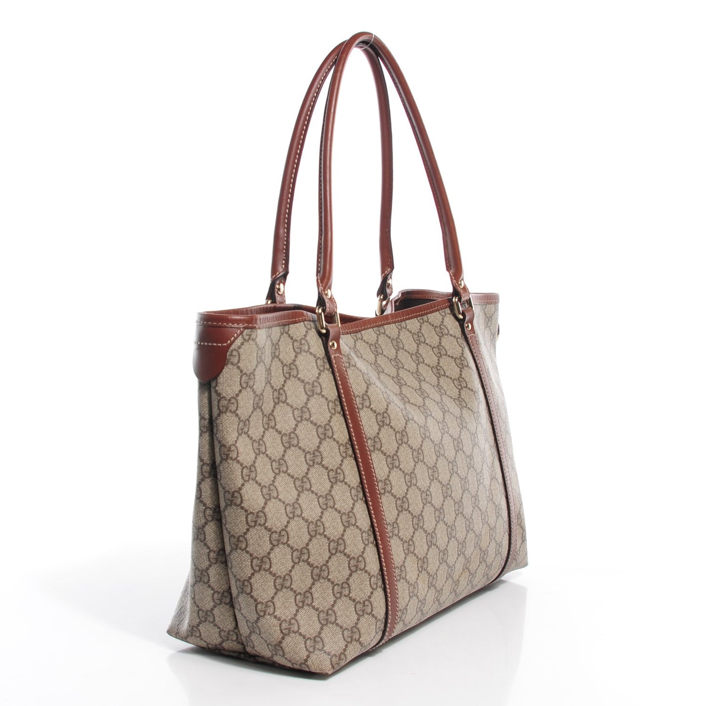 GG Plus Monogram Medium Joy Tote Brown