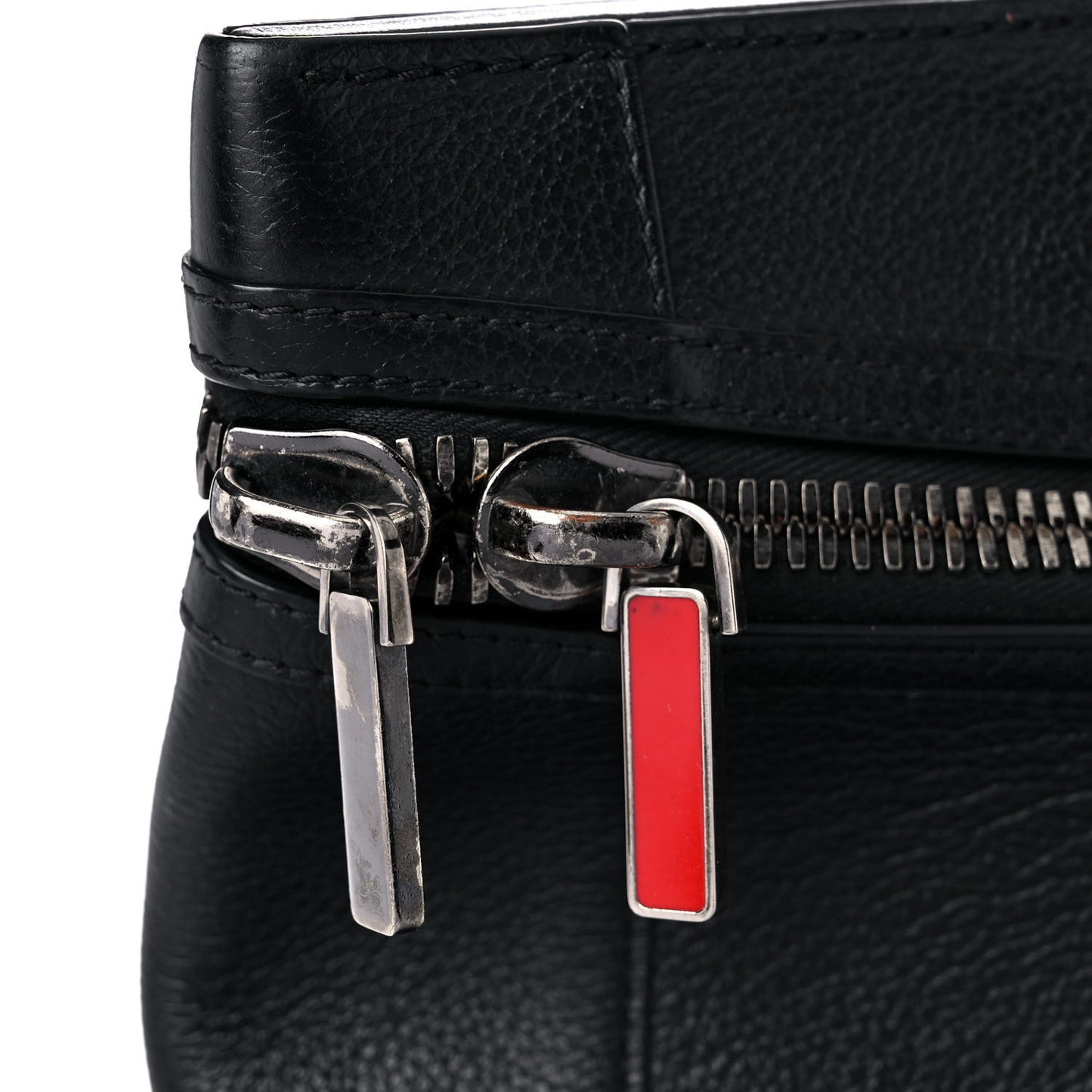 Grained Calfskin Studded Tote Black