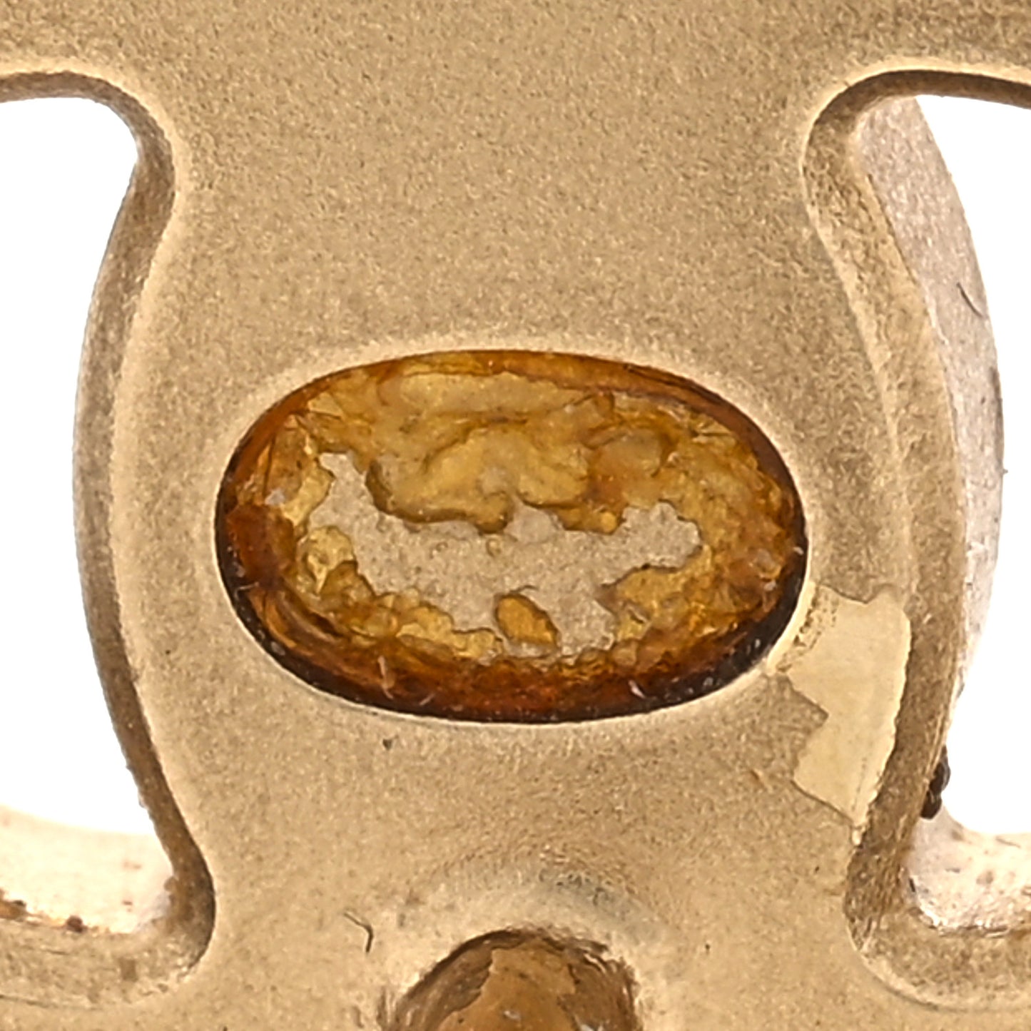 Crystal CC Earring Gold