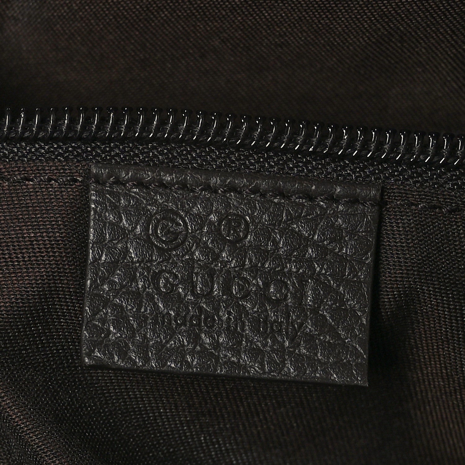 Gucci Monogram Dollar Calfskin Large Camera Case Beige Ebony Testa di Moro Marrone Scuro 6 of 9