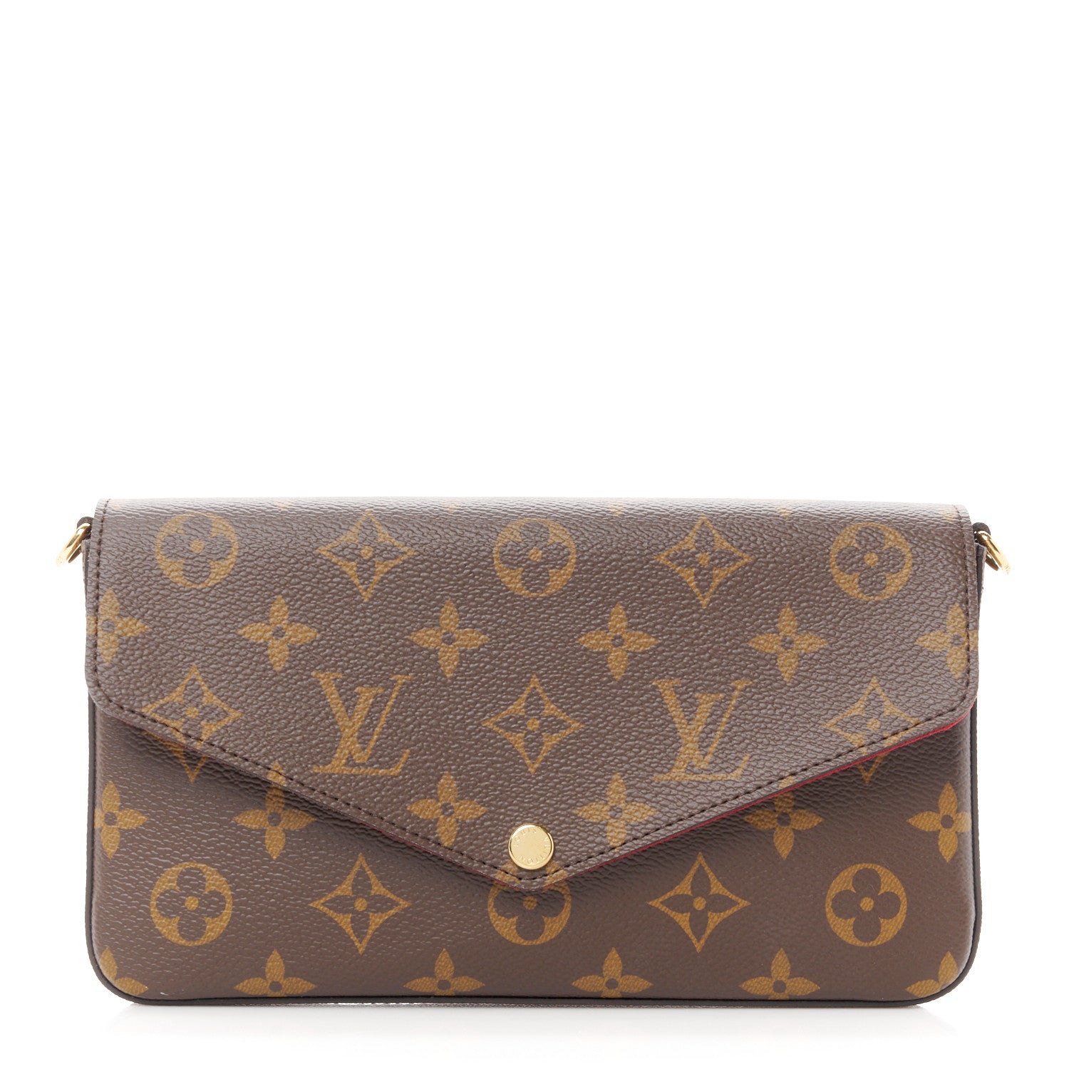 Louis Vuitton Monogram Pochette Felicie Wallet Fuchsia 1 of 7
