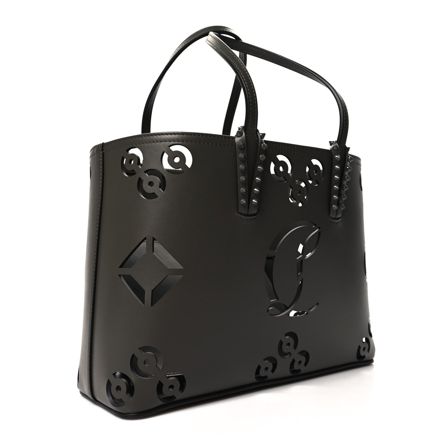 Calfskin Loubinthesky Perforated Small Cabata Tote Rocket