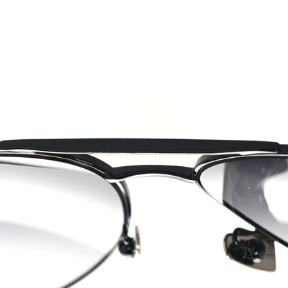 Saint Laurent Metal Aviator Classic 11 Rim Sunglasses Black 7 of 8