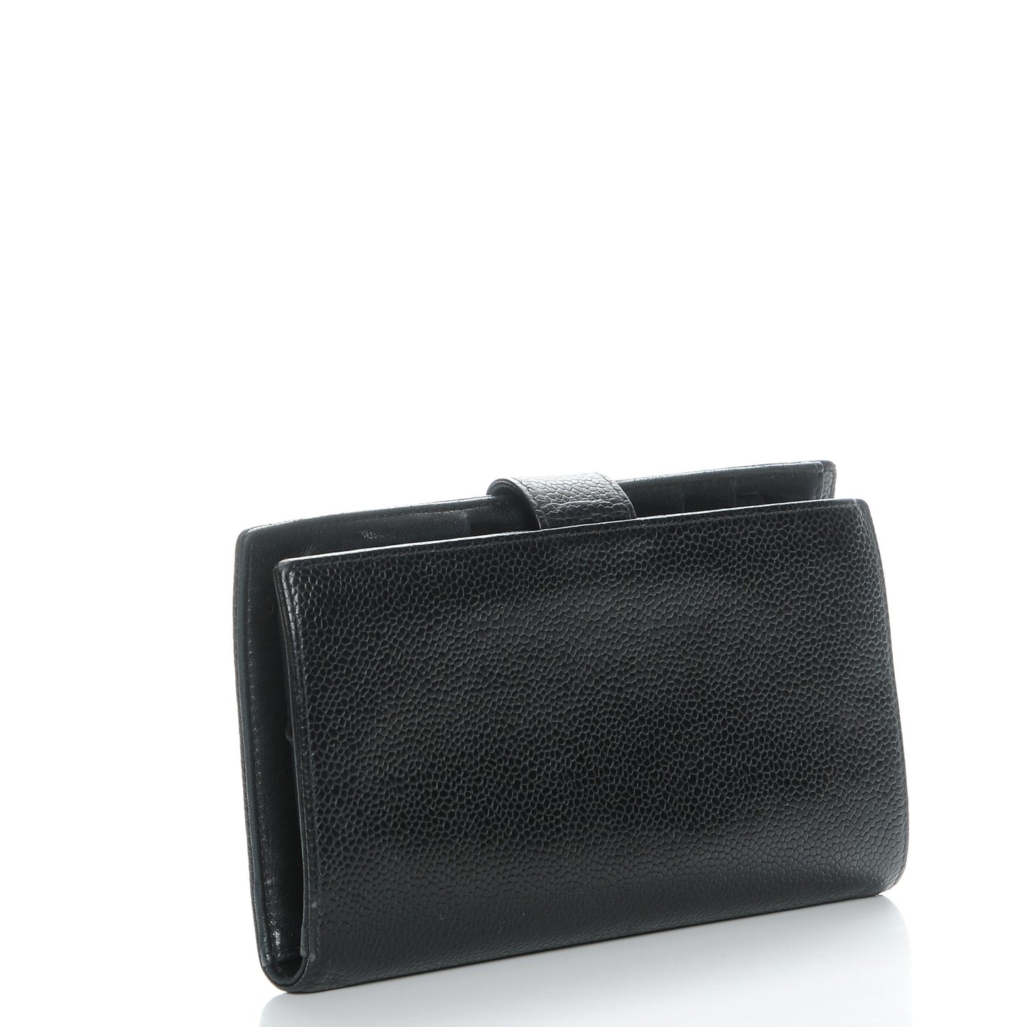 Caviar Timeless CC French Wallet Black