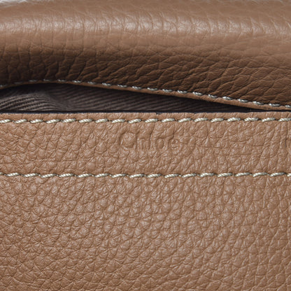 Chloe Calfskin Mini Marcie Round Crossbody Bag Nut 6 of 9