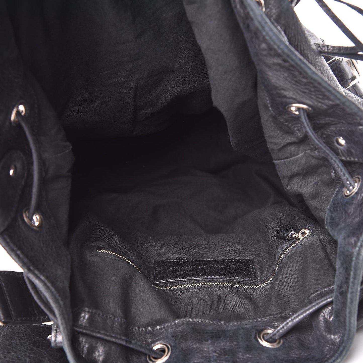 Agneau Giant 21 Silver Hardware Pompon Black