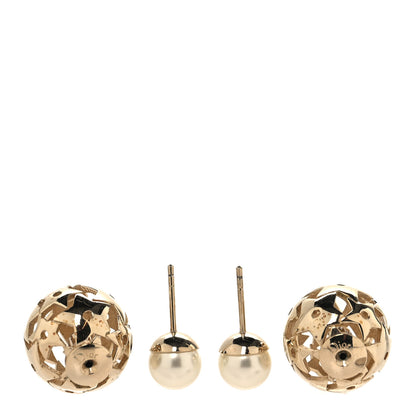 Christian Dior Pearl Star Mise En Dior Tribal Earrings Gold 3 of 5