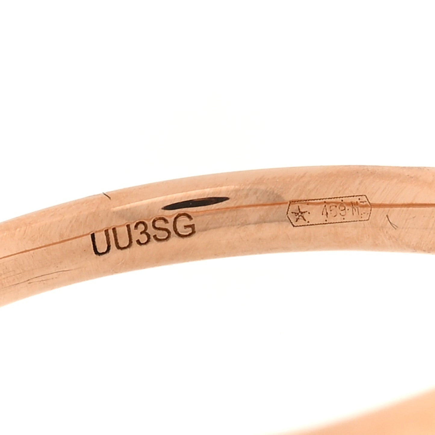 18K Rose Gold Diamond Small Round Sabbia Ring 52 6