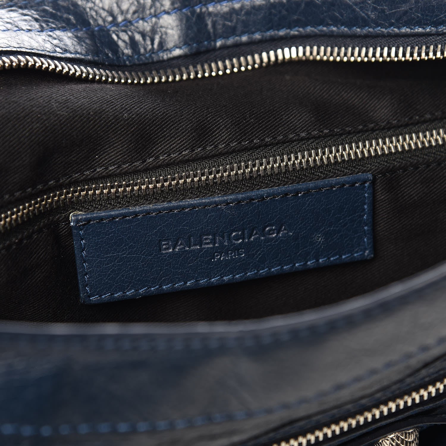 Balenciaga Agneau Giant 12 Silver Hardware Town Bleu Obscur 8 of 10