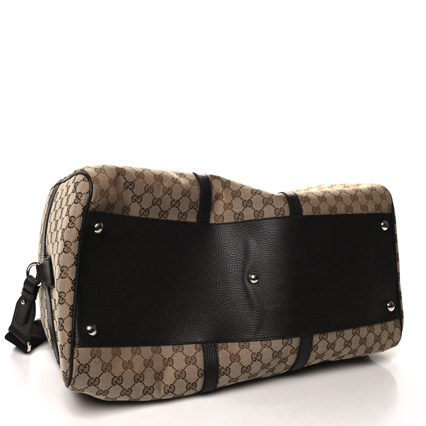 Monogram Dollar Calfskin Large Boston Duffle Bag Beige Ebony Testa di Moro Marrone Scuro
