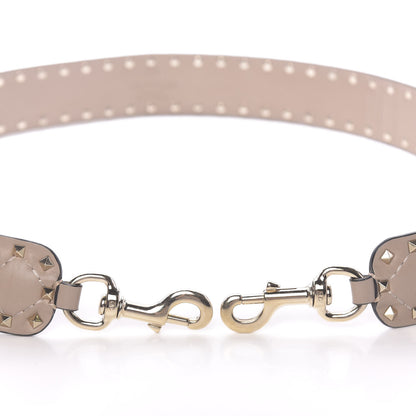 Valentino Garavani Lambskin Rockstud Spike Shoulder Strap Poudre 3 of 4