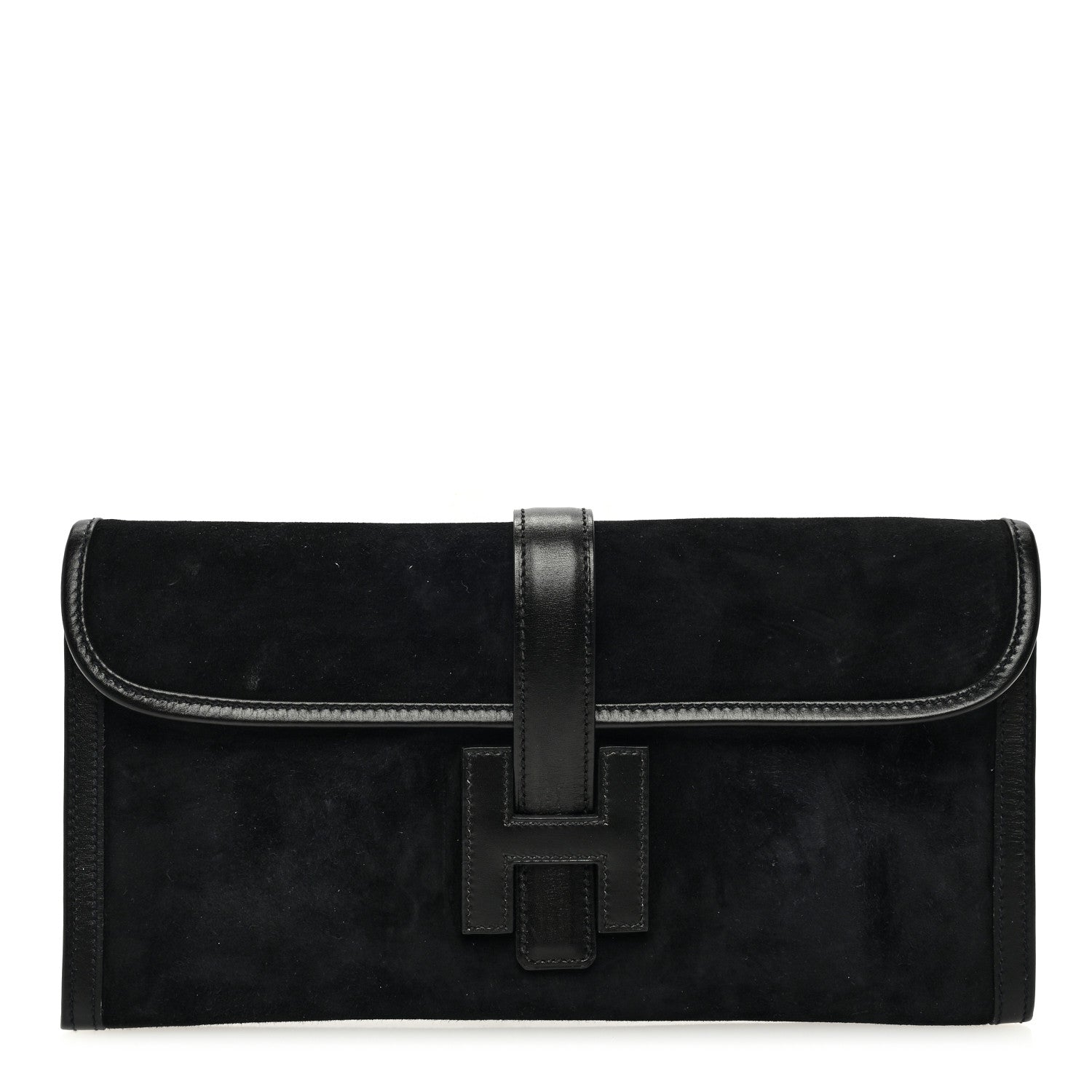 Hermes Veau Doblis Swift Jige Elan 29 Clutch Black 1 of 9