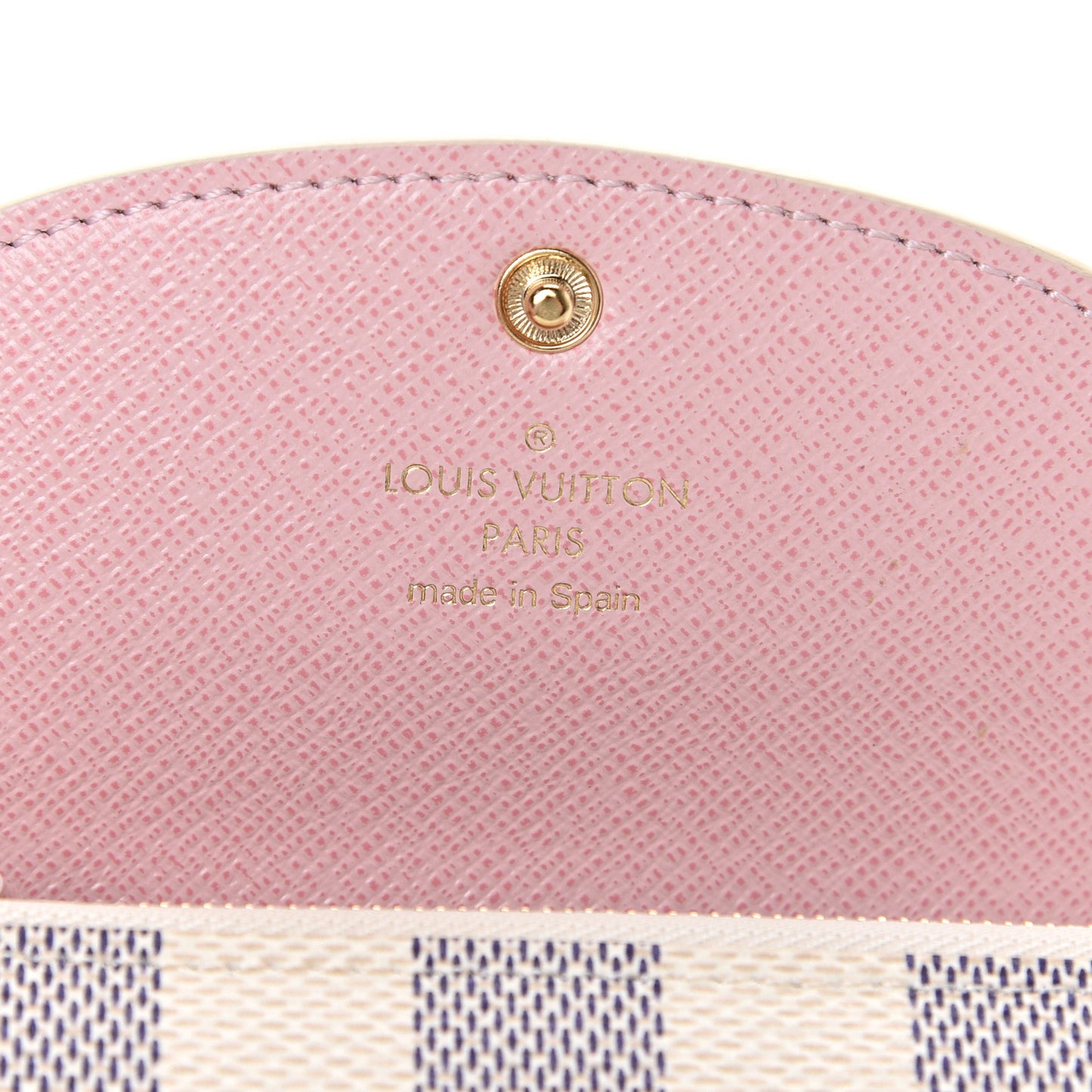 Damier Azur Rosalie Coin Purse Rose Ballerine