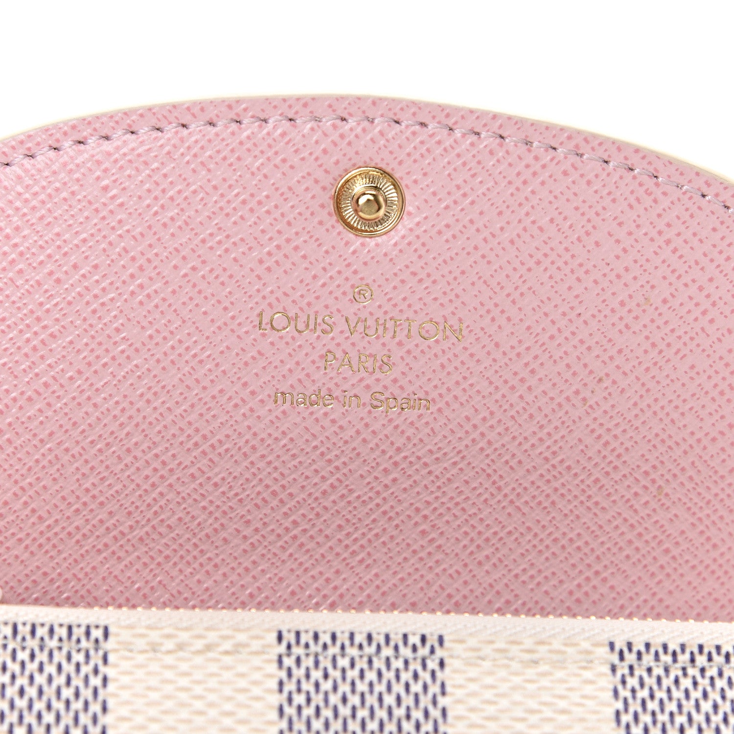 Louis Vuitton Damier Azur Rosalie Coin Purse Rose Ballerine 5 of 7
