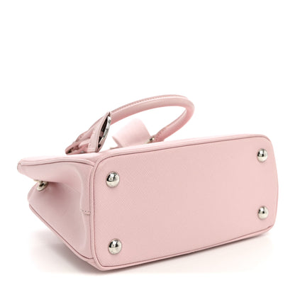 Prada Saffiano Lux Micro Galleria Shoulder Bag Alabastro 3 of 9