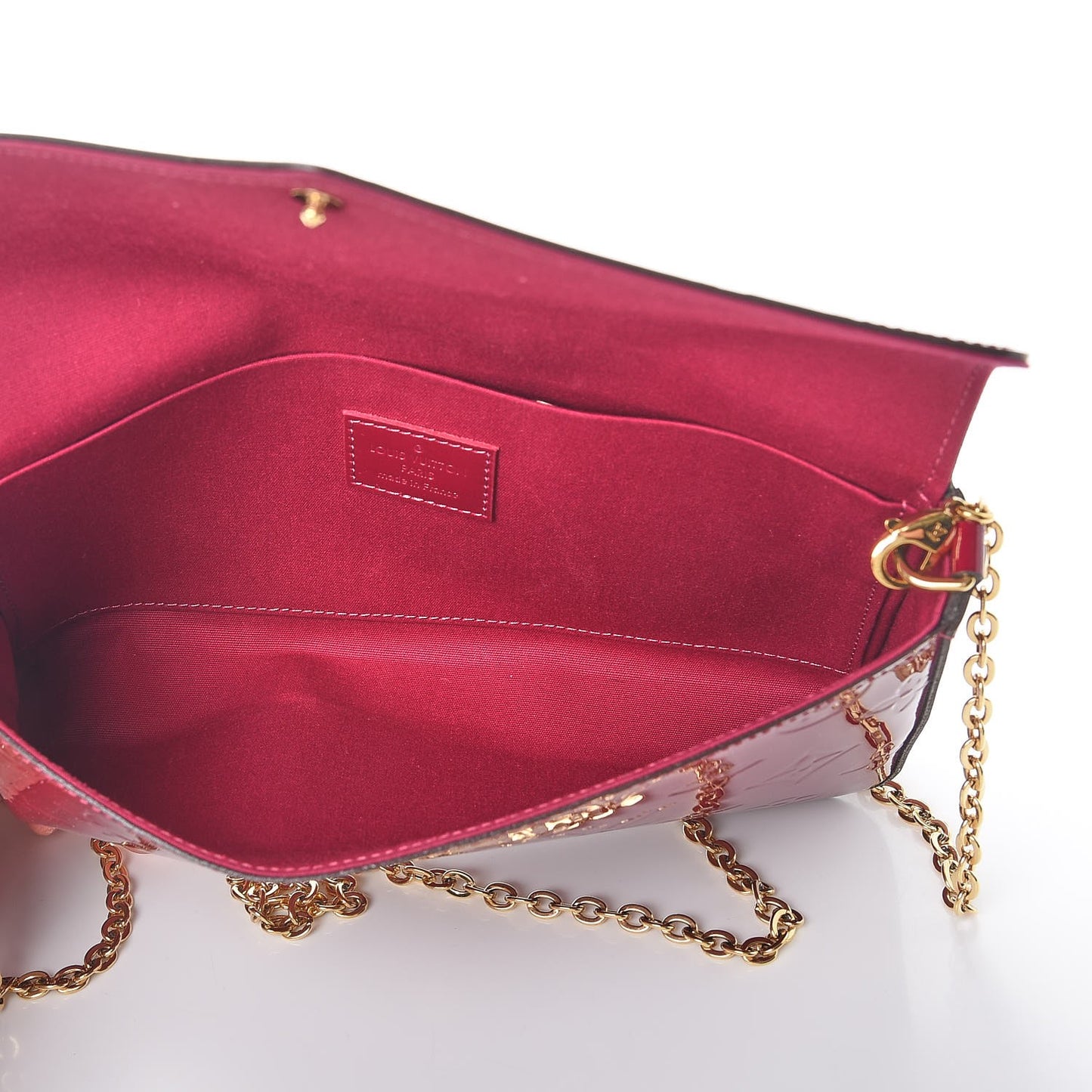 Vernis Felicie Chain Wallet Magenta