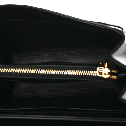 Celine Satinated Calfskin Small 16 Top Handle Bag Black 5 of 12