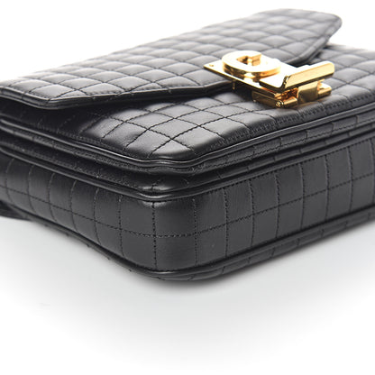 Celine Calfskin Quilted Medium C Bag Black 6 of 7