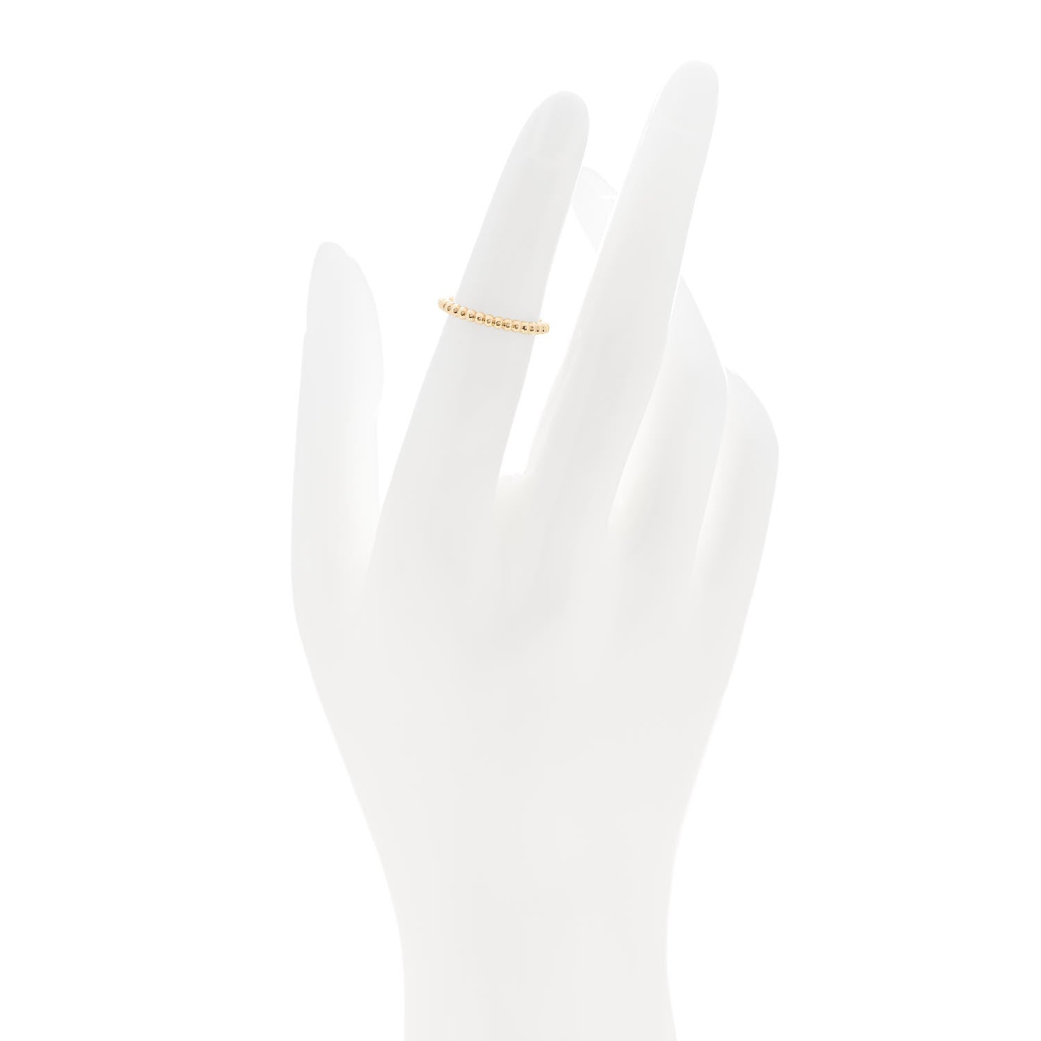 Van Cleef & Arpels 18K Yellow Gold Small Perlee Ring 48 4.5 2 of 4