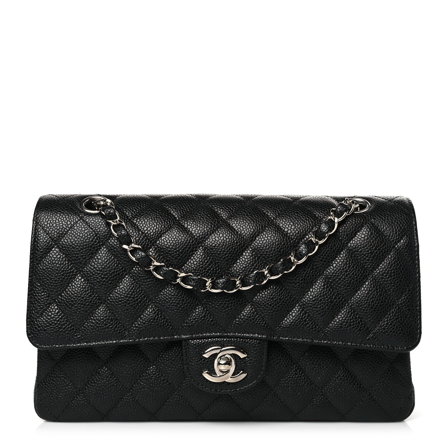 Chanel Caviar Quilted Medium Double Flap Black 1 of 11