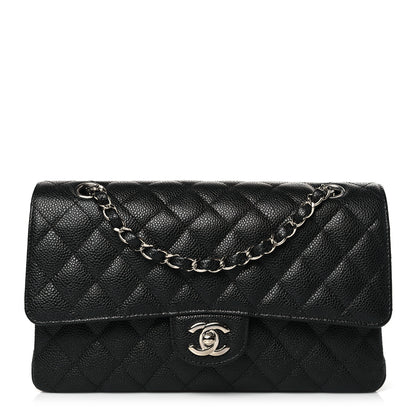 Chanel Caviar Quilted Medium Double Flap Black 1 of 11