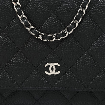 Chanel Caviar Quilted Wallet on Chain WOC Black 9 of 11