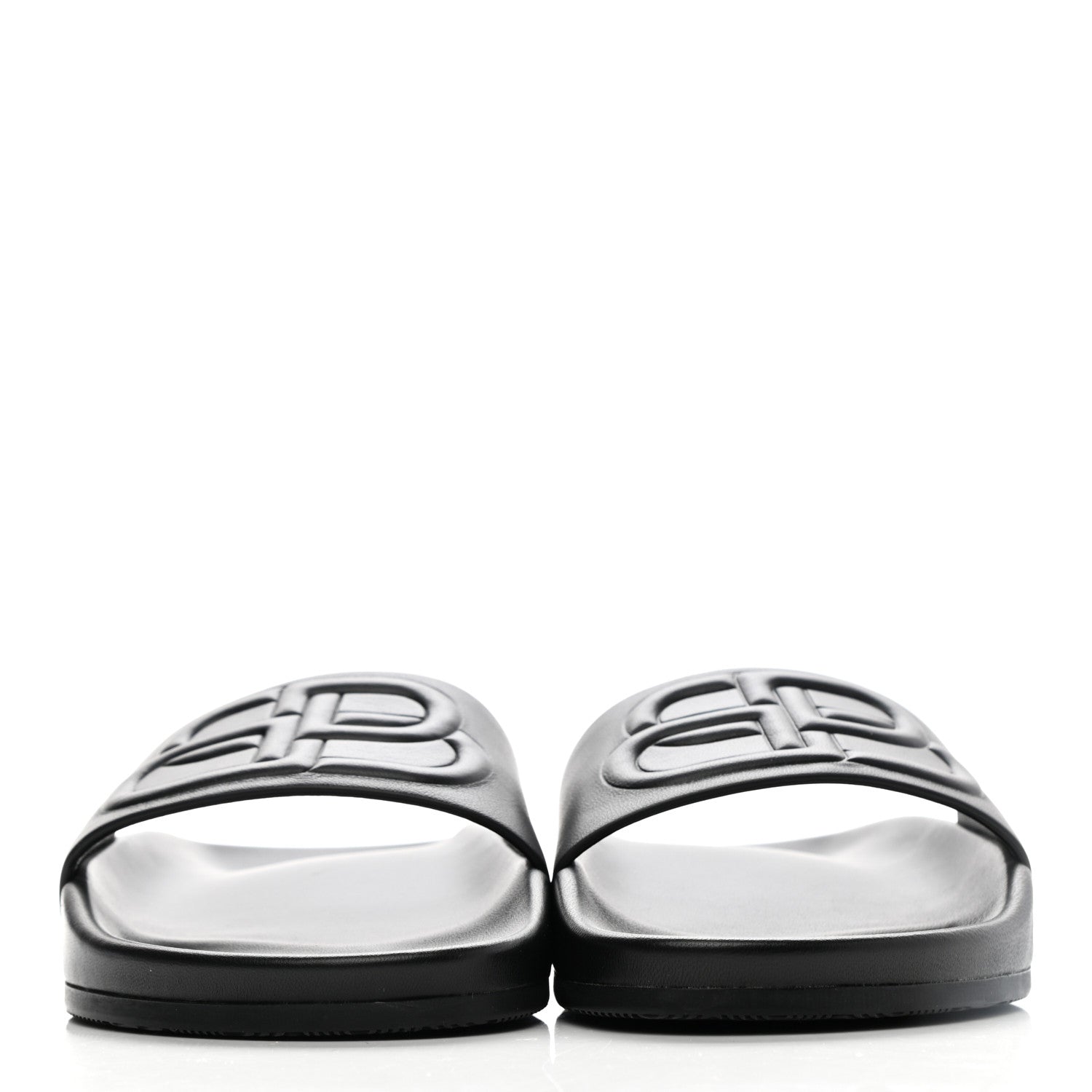 Balenciaga Nappa Pool Slide Sandals 36 Black 2 of 8