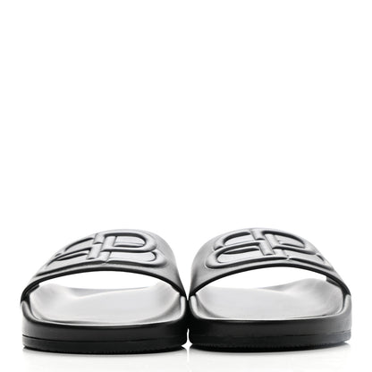 Balenciaga Nappa Pool Slide Sandals 36 Black 2 of 8