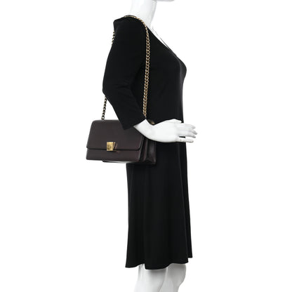 Celine Smooth Calfskin Medium Case Chain Flap Burgundy 2 of 16