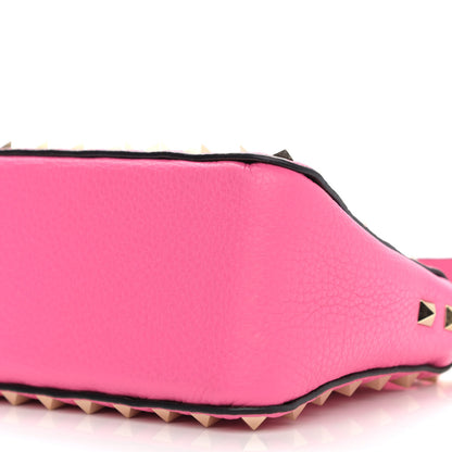 Valentino Garavani Pebbled Calfskin Small Rockstud Flip Lock Shoulder Bag Dawn Pink 9 of 9