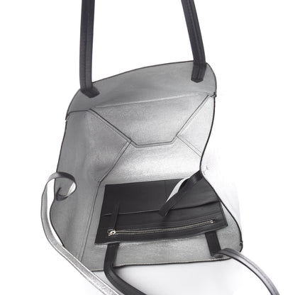 Celine Soft Grained Calfskin Medium Horizontal Cabas Phantom Black 7 of 19