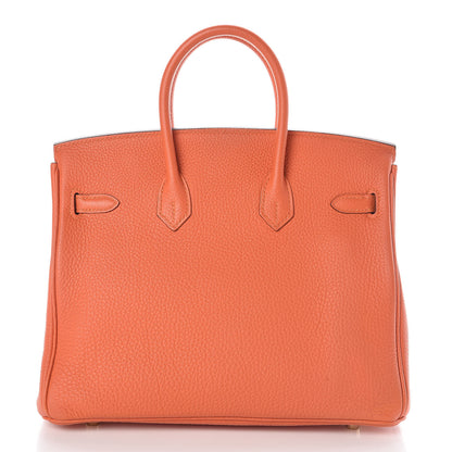 Hermes Togo Birkin 25 Feu 4 of 36