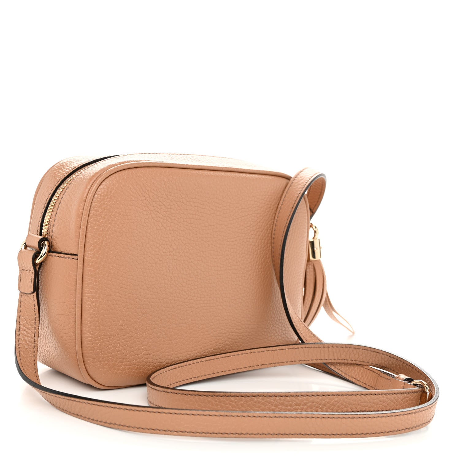 Gucci Pebbled Calfskin Small Soho Disco Bag Camelia 3 of 10