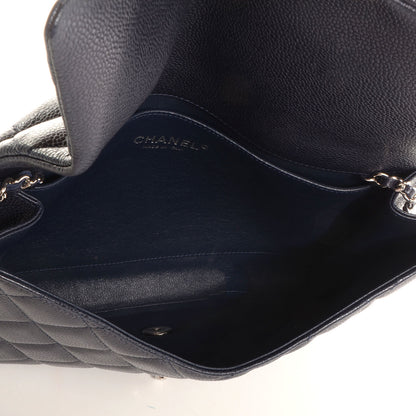 Chanel Caviar Clutch with Chain Flap Navy Blue 5 of 8