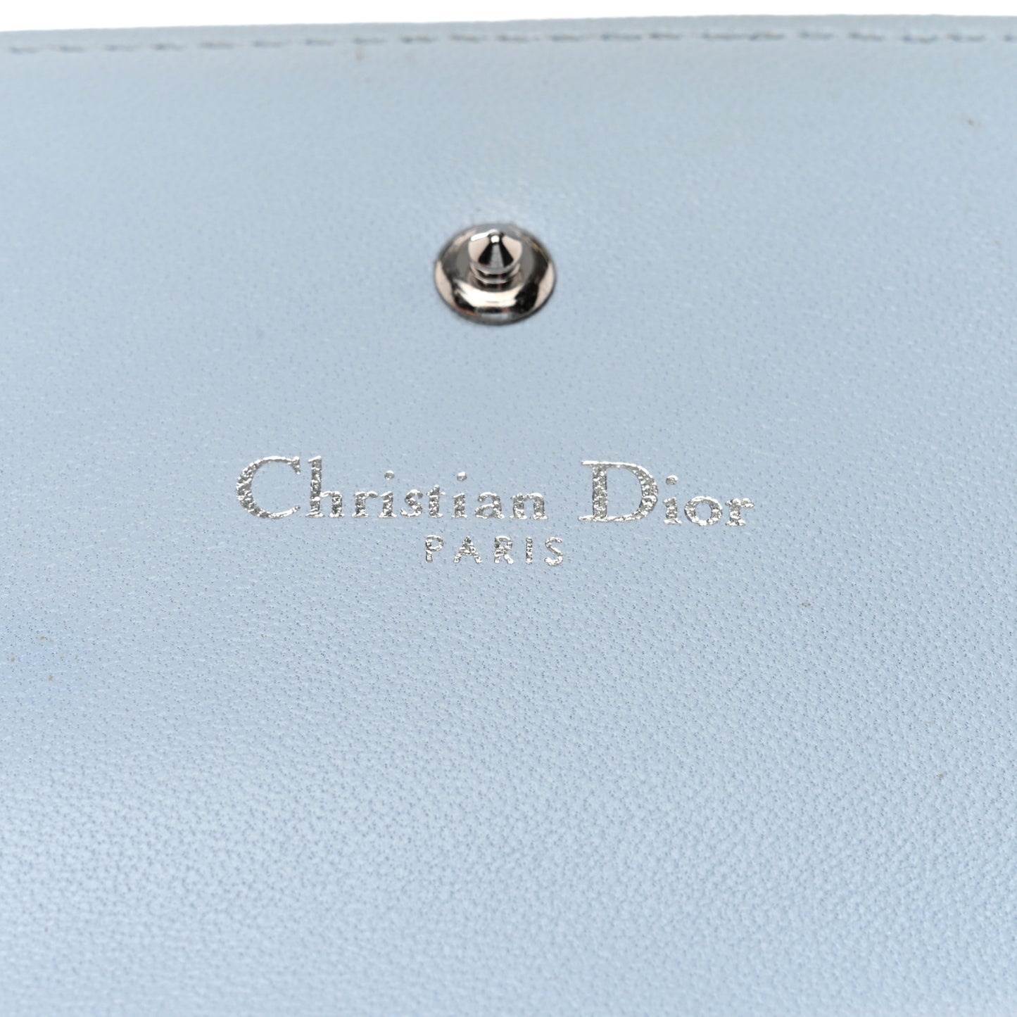 Grained Calfskin Cannage Diorama Elancee Wallet Sky Light