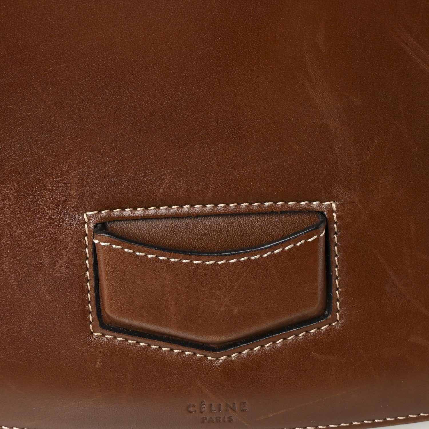 Celine Supersoft Calfskin Medium Trotteur Caramel 11 of 11